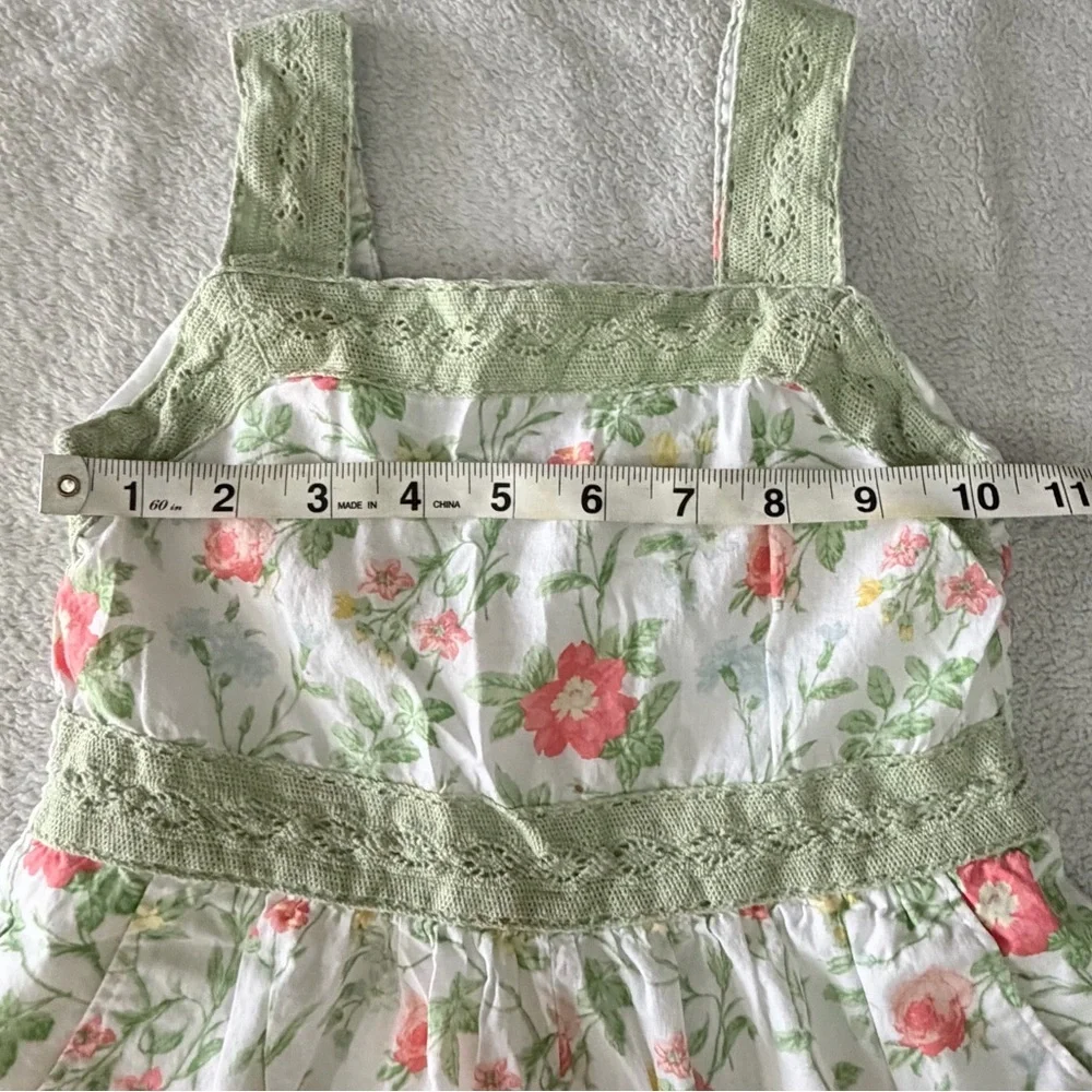Janie and Jack | Floral Lace Trim Romper | Size 5
